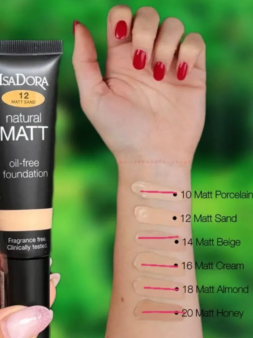 کرم پودر ایزادورا مدل Natural Matt Oil Free ۳۵ml